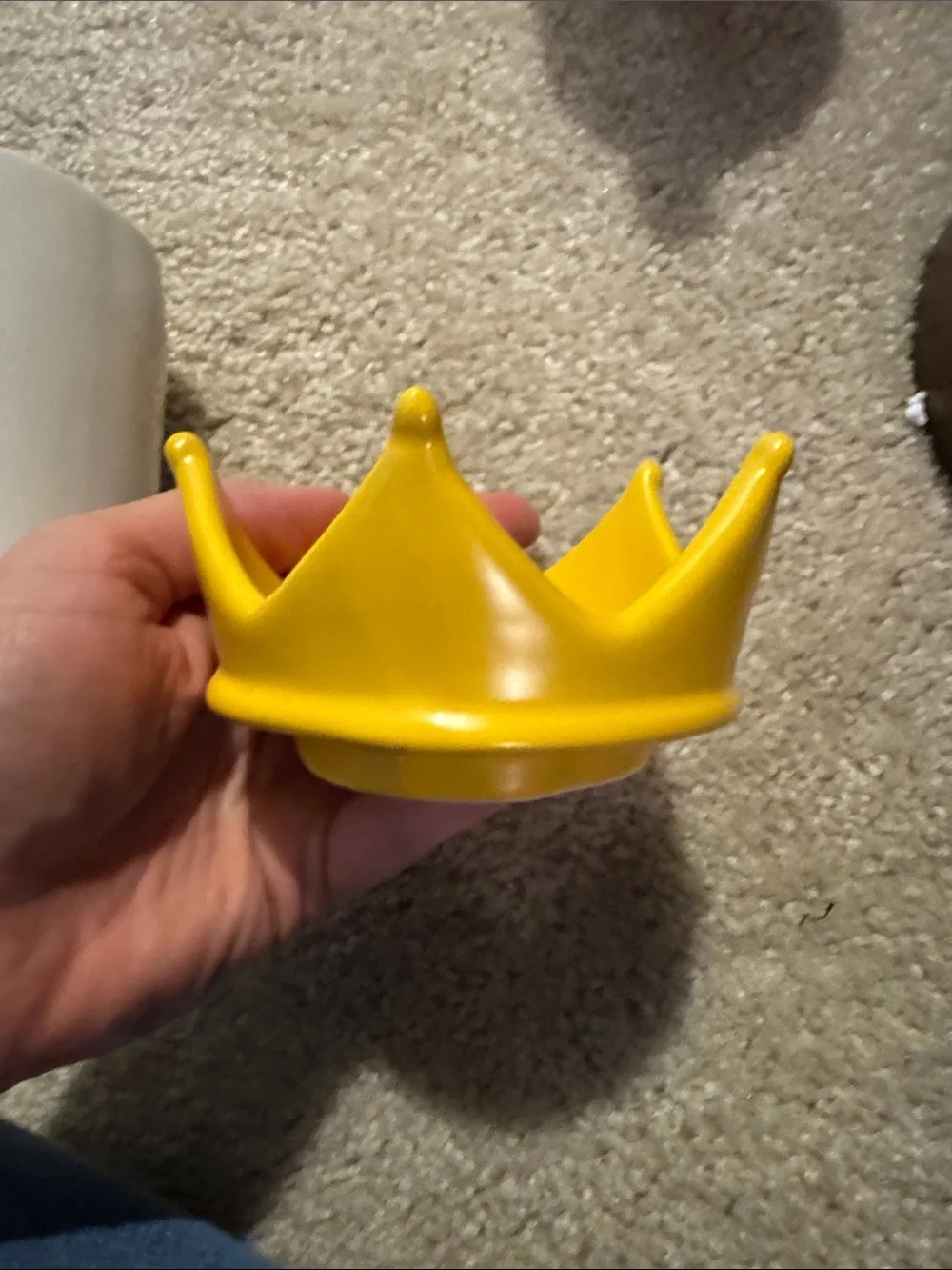 Rae Dunn QUEEN Bee Ceramic Mug with Yellow Crown Lid